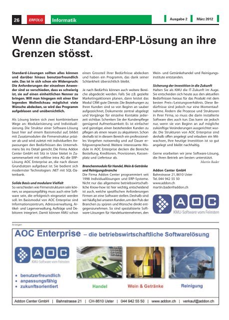 Erfolg_Ausgabe Nr. 2 - März 2012