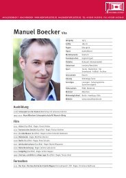 Manuel Boecker Vita