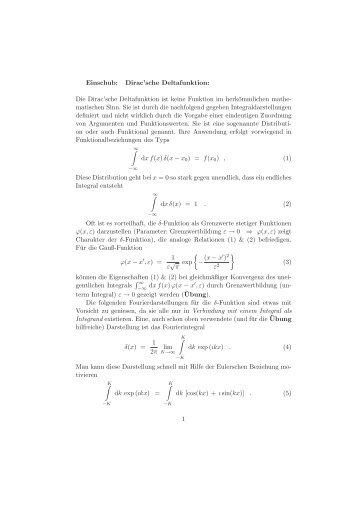 Dirac'sche Deltafunktion