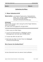 Geheimschriften - Agnes-Pockels-Labor