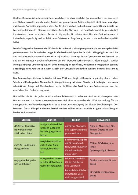 Integriertes Dorfentwicklungskonzept für Wüllen 2025 - Stadt Ahaus