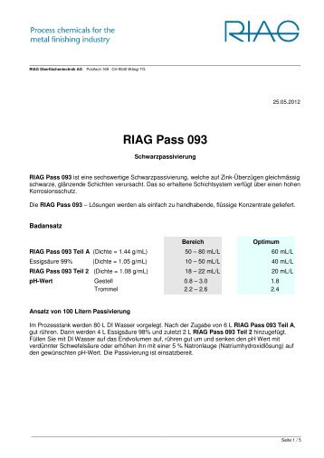 RIAG Pass 093 - AHC Oberflächentechnik