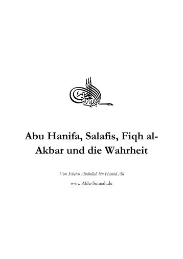 Abu HanifasFiqhalAkbar.pdf - Ahlu-Sunnah