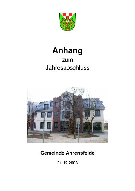 Anhang - Gemeinde Ahrensfelde