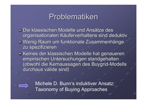 Organizational Buying Choice Processes and Buying Typology