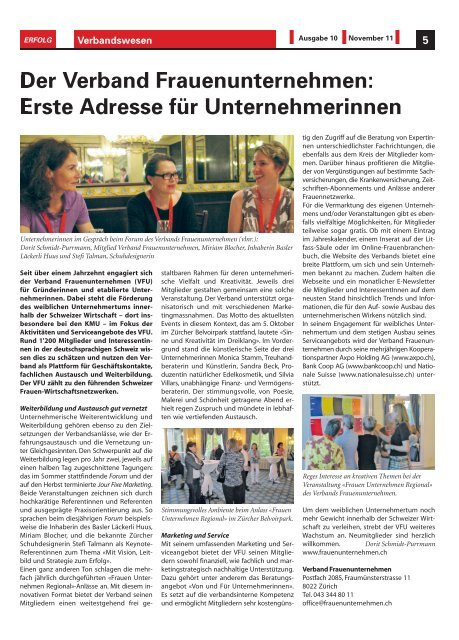 Erfolg_Ausgabe Nr. 10 - November 2011