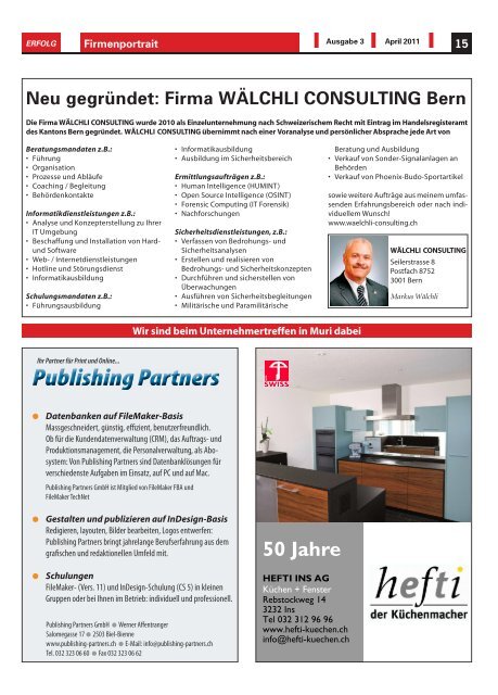 Erfolg_Ausgabe Nr. 3 - April 2011