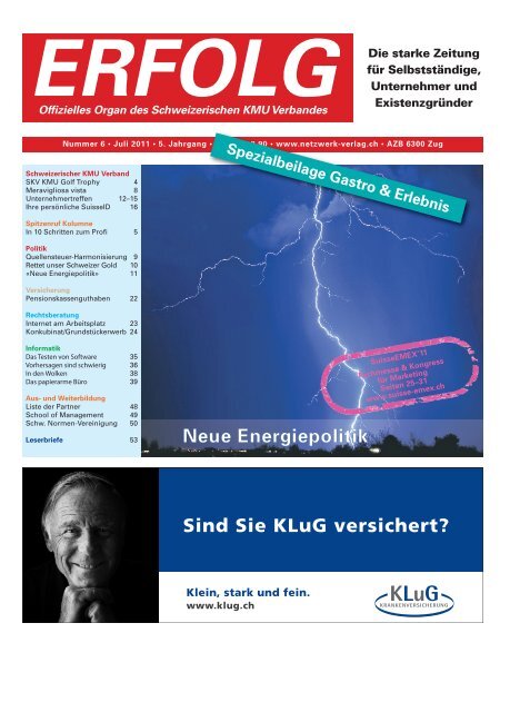 Erfolg_Ausgabe Nr. 6 - Juli 2011