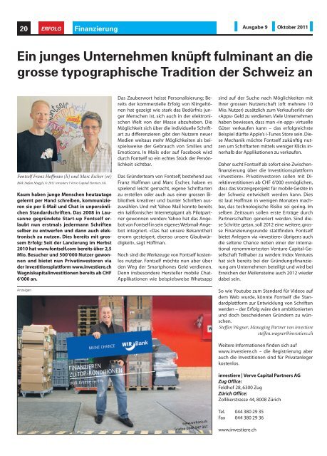 Erfolg_Ausgabe Nr. 9 - Oktober 2011