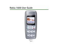 Nokia 1600 User Guide - Vodafone