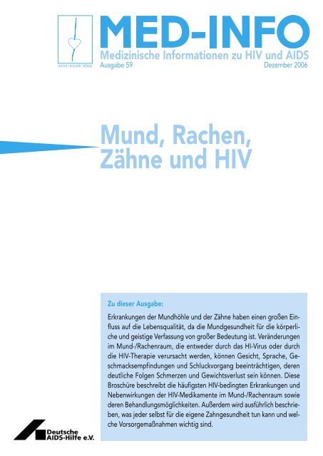 Mund, Rachen, Zähne und HIV - Deutsche AIDS-Hilfe e.V.