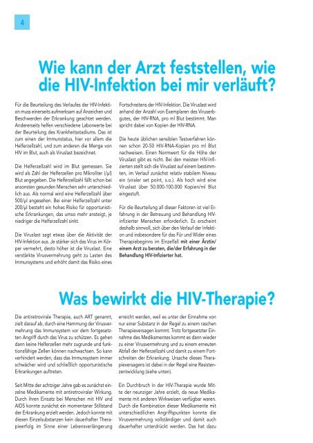 Nr. 65 | HIV-Therapie - Aidshilfe Köln