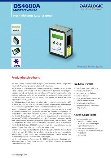 Datalogic-DS4600A Datenblatt