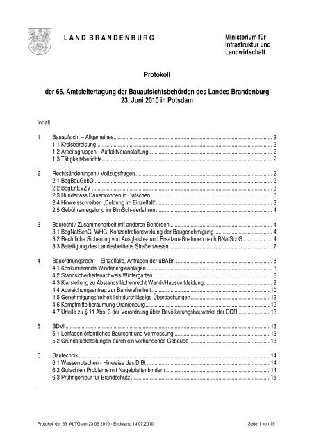 Protokoll Der 66 Altg