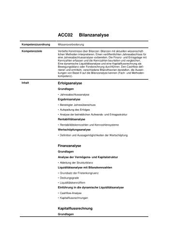 ACC02 Bilanzanalyse - AKAD