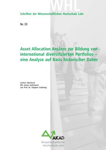 Asset Allocation Ansätze zur Bildung von international ... - AKAD
