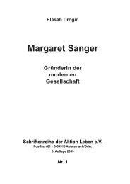 Margaret Sanger - AKTION LEBEN e.V