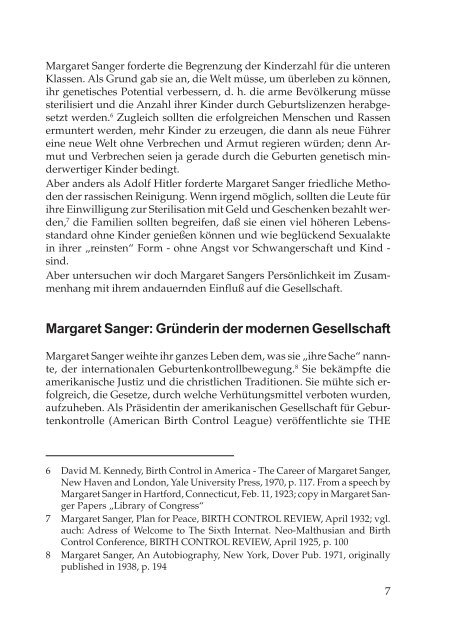 Margaret Sanger - AKTION LEBEN e.V