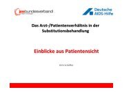 Das Arzt-/Patientenverhältnis aus Sicht der Patienten