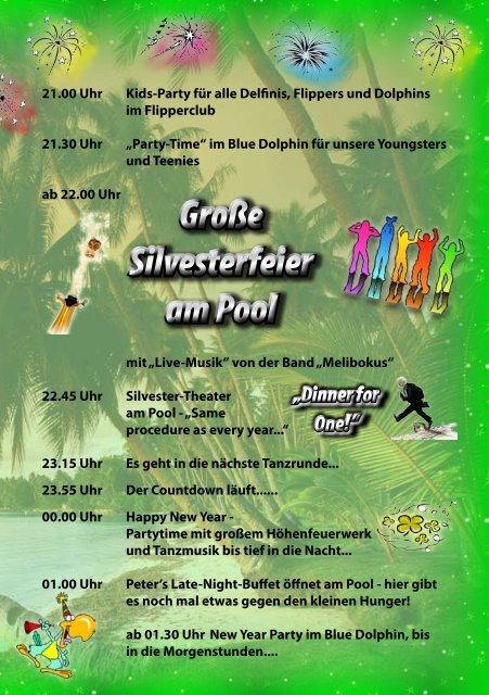 Unser Programm Weihnachten & Silvester 2010/2011 - Aldiana