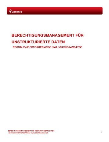 berechtigungsmanagement für unstrukturierte daten - All-About ...