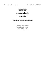 Facharbeit aus dem Fach Chemie