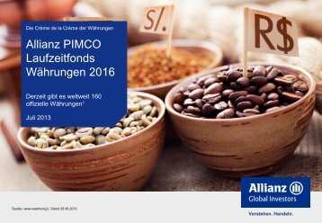 Allianz PIMCO Laufzeitfonds Währungen 2016 - Allianz Global ...