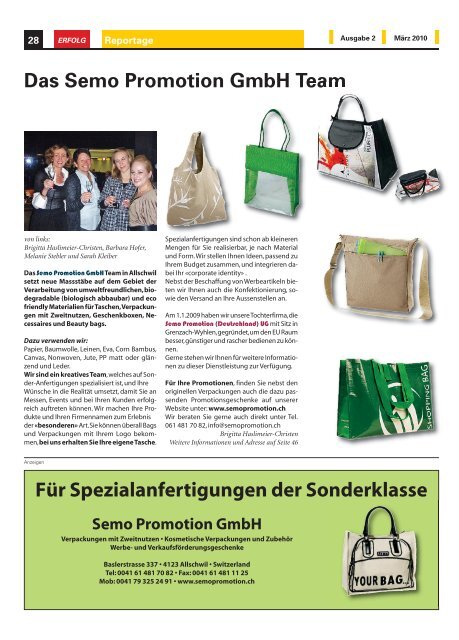 Erfolg_Ausgabe Nr. 2 - März 2010