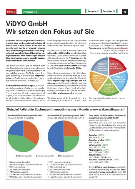 Erfolg_Ausgabe Nr. 11 - Dezember 2009