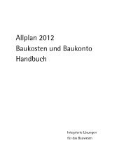 Baukosten und Baukonto Handbuch Allplan 2012