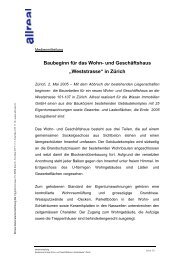 Medienmitteilung (PDF) - Allreal Holding AG