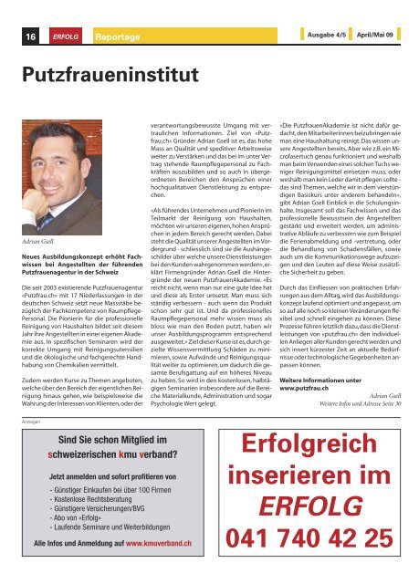 Erfolg_Ausgabe Nr. 4/5 - April/Mai 2009