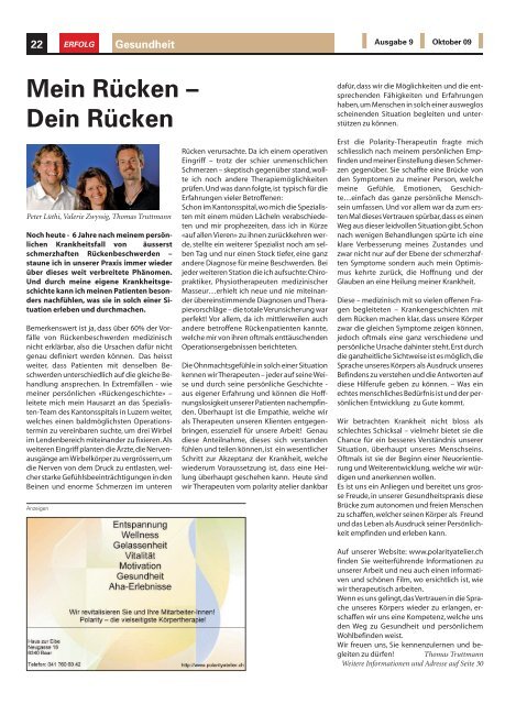 Erfolg_Ausgabe Nr. 9 - OKtober 2009