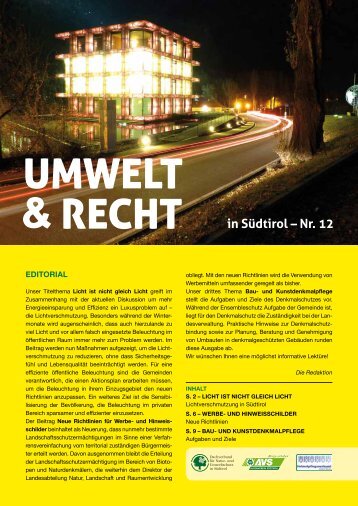 in Südtirol – Nr. 12 - Dachverband für Natur