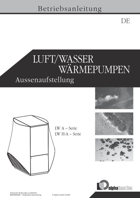 Wärmepumpen Luft/WAsser - Alpha-InnoTec Schweiz AG