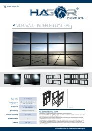 Hagor - Videowall Halterungssysteme - ALSO