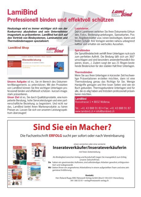 Erfolg_Ausgabe Nr. 9 - November/Dezember 2008