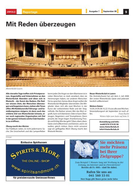 Erfolg_Ausgabe Nr. 7 - September 2008