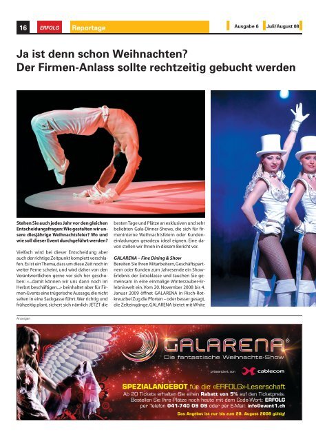 Erfolg_Ausgabe Nr. 6 - Juli/August 2008