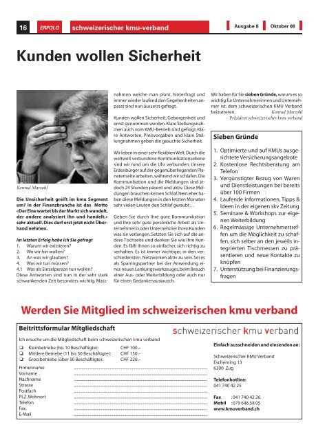 Erfolg_Ausgabe Nr. 8 - Oktober 2008