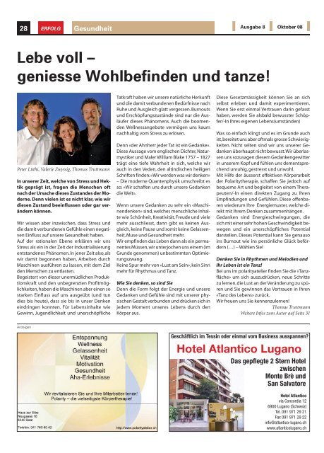 Erfolg_Ausgabe Nr. 8 - Oktober 2008