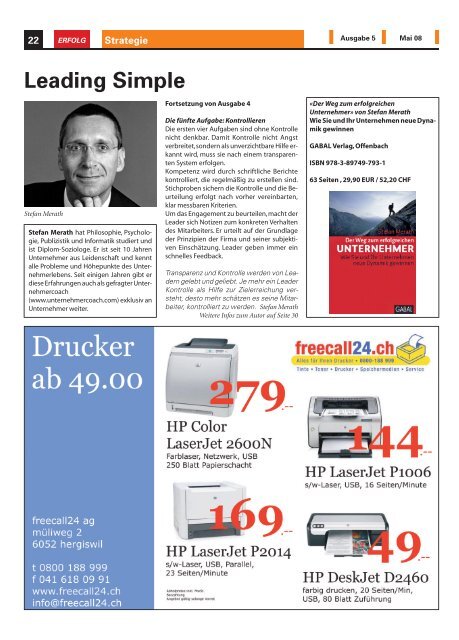 Erfolg_Ausgabe Nr. 5 - Mai/Juni 2008