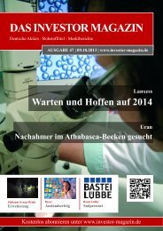 Das Investor Magazin - Ausgabe 47