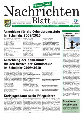 KW 2009-04 - Verbandsgemeinde Alzey-Land