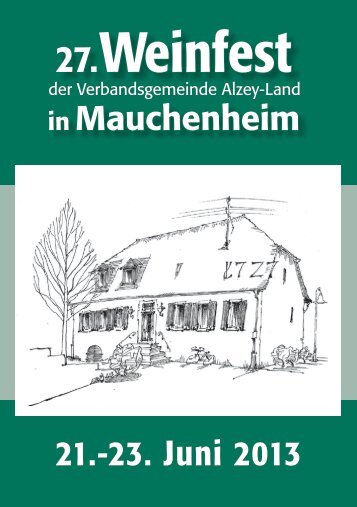 27.Weinfest - Verbandsgemeinde Alzey-Land