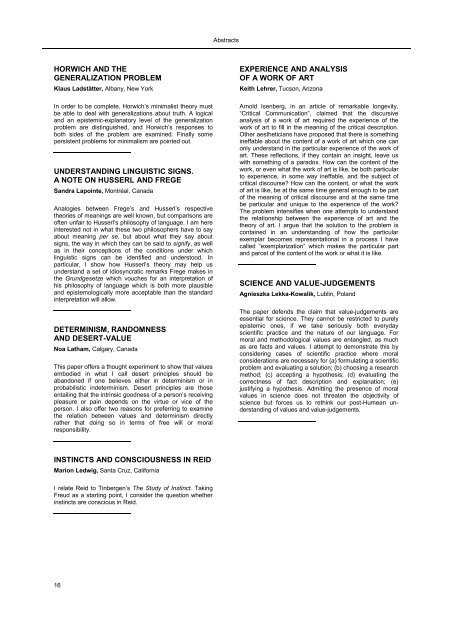 Erfahrung und Analyse Experience and Analysis - Austrian Ludwig ...