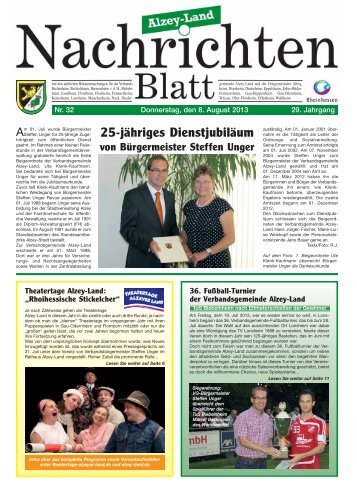 25-jähriges Dienstjubiläum - Verbandsgemeinde Alzey-Land
