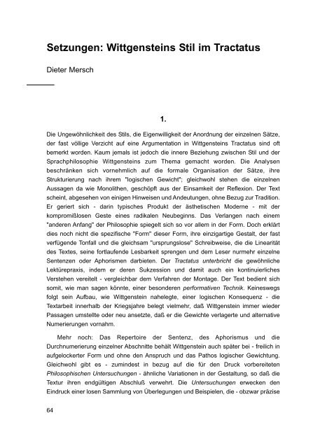 Witti-Buch2 2001.qxd - Austrian Ludwig Wittgenstein Society