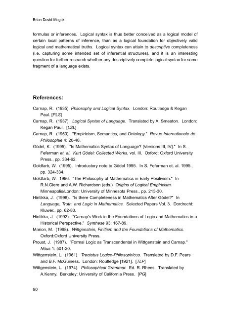 Witti-Buch2 2001.qxd - Austrian Ludwig Wittgenstein Society