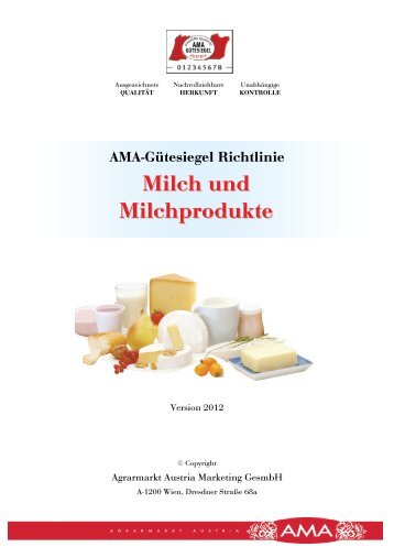 Milch und Milchprodukte - AMA-Marketing